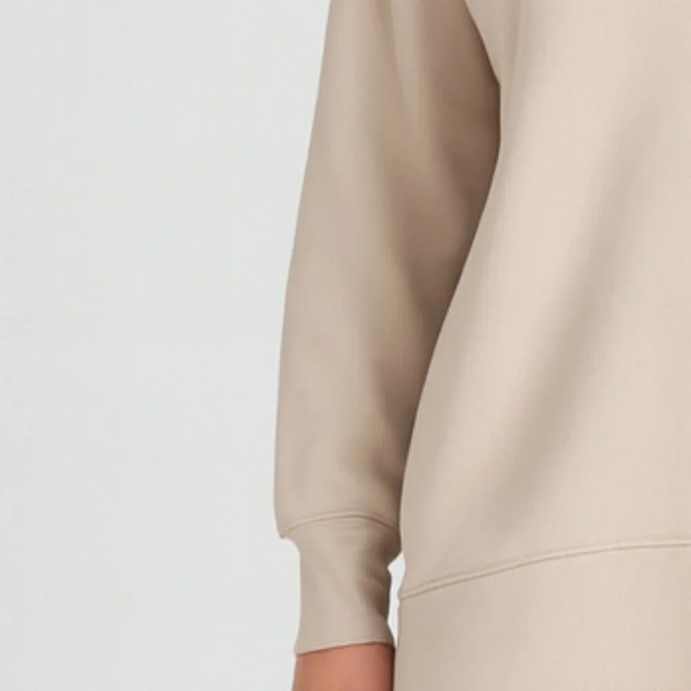 NWT Danskin Super Soft Stretch Beige Ivory Tunic Sweatshirt With Pockets - Picture 9 of 10